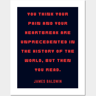 James Baldwin quote Posters and Art